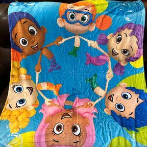 Fleece Throw Blanket Bubble Kids Cuddle Character Soft Child  (F4)
